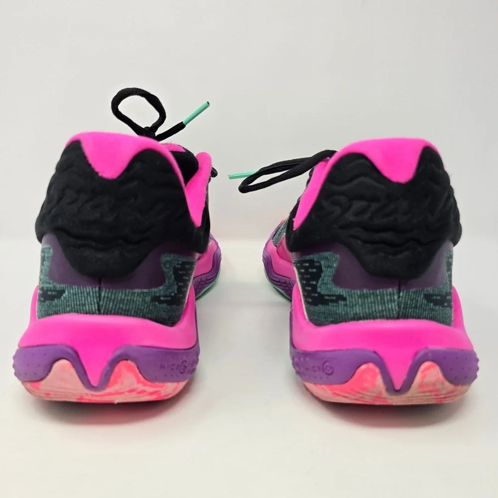 Under Armour Spawn 4 Basketball Shoes Black Pink Purple Mens 9 3028834-001